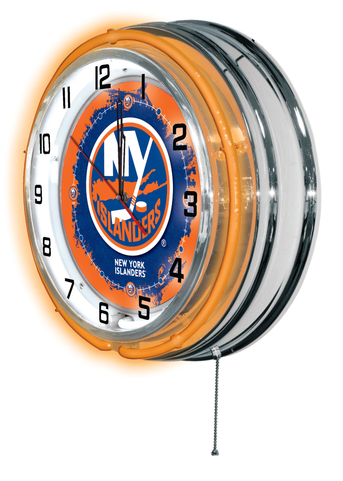 19" New York Islanders NHL Logo Neon Wall Clock - Man Cave Boutique