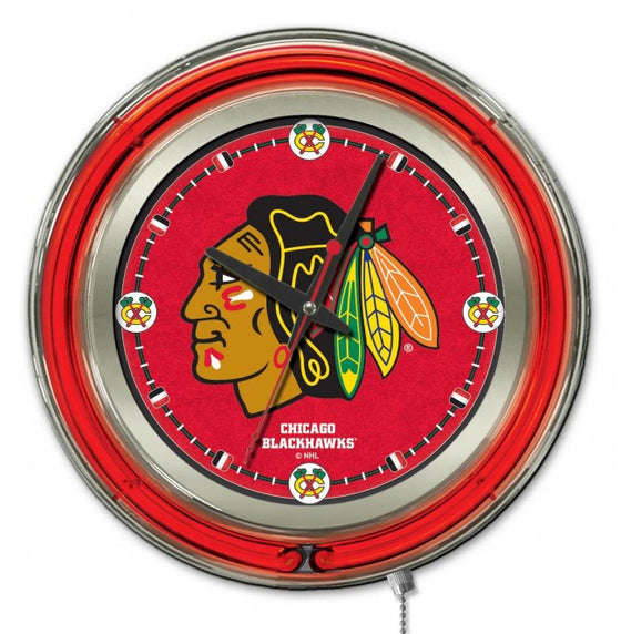 15" Chicago Blackhawks ® Clock - Man Cave Boutique