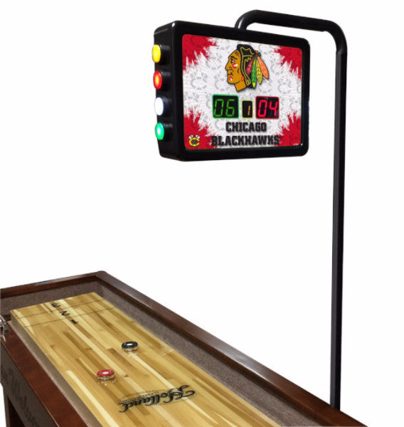Chicago Blackhawks NHL Electronic Shuffleboard Scoring Unit - Man Cave Boutique