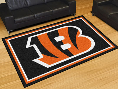 Rug 5x8 Cincinnati Bengals NFL - Man Cave Boutique