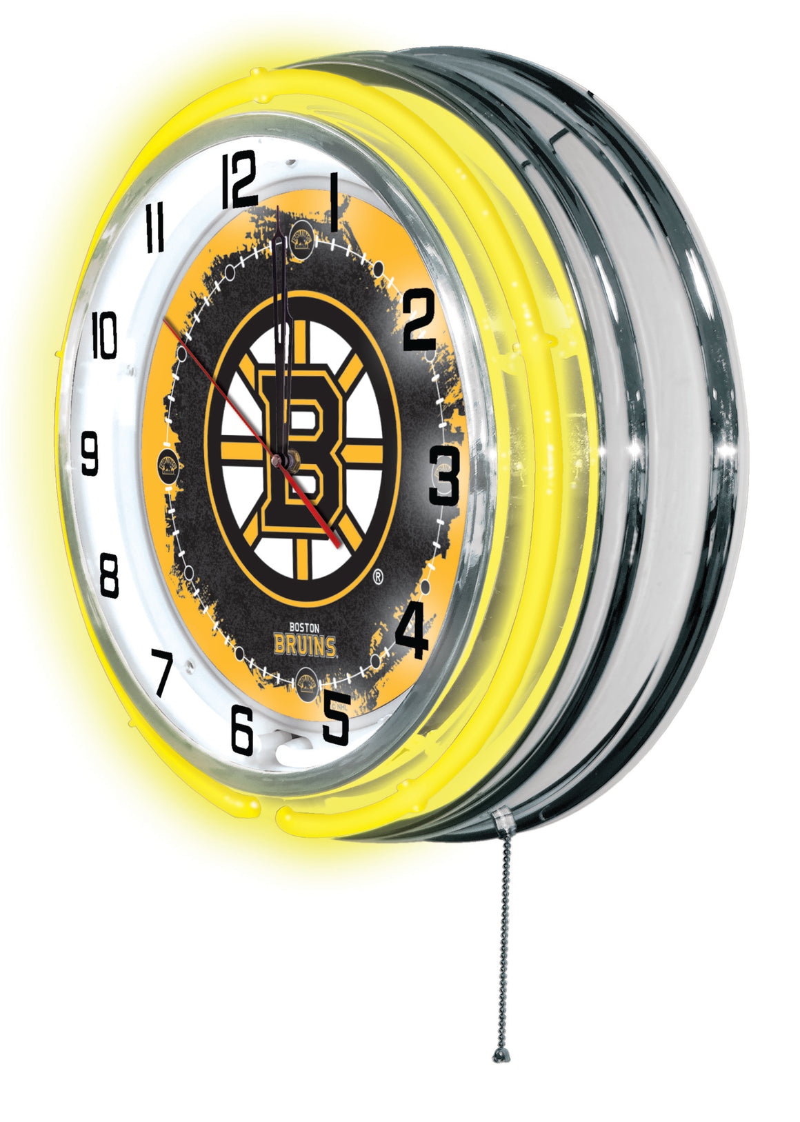 19" Boston Bruins NHL Neon Wall Clock - Man Cave Boutique