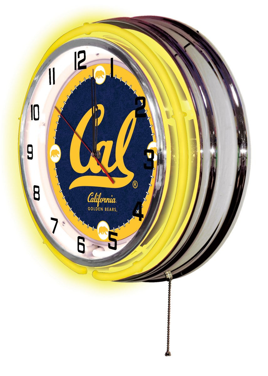 19" University of California Neon Clock - Man Cave Boutique