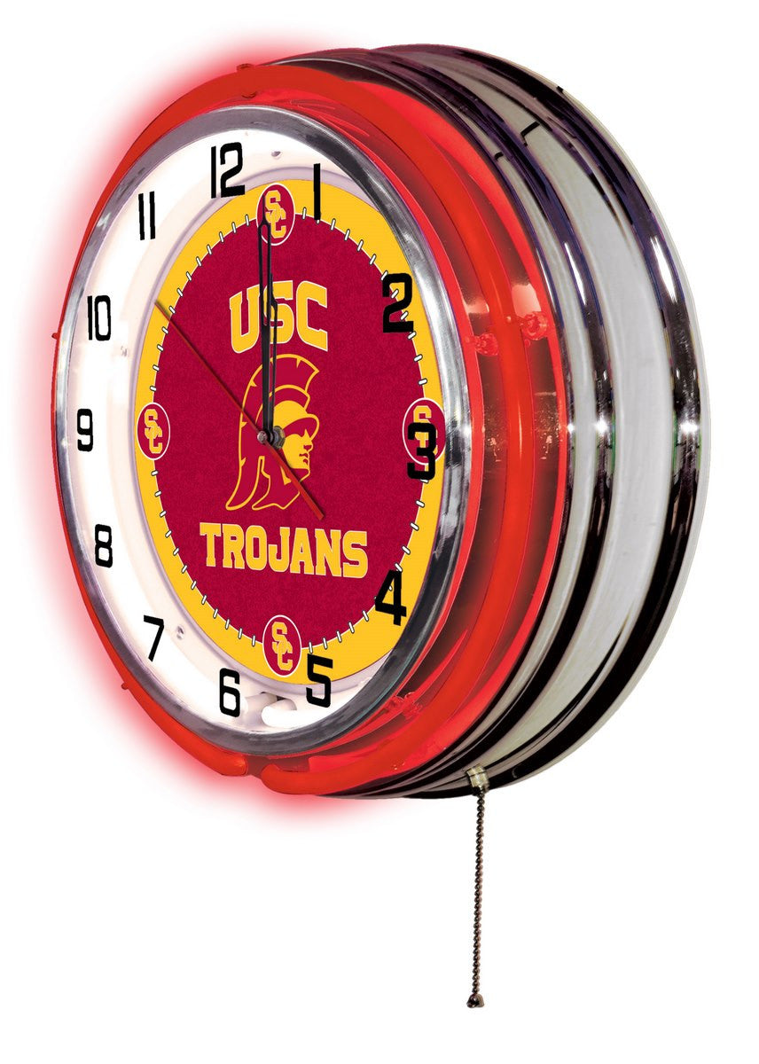 19" USC Logo Clock - Man Cave Boutique