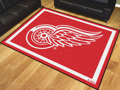 Rug 8x10 Detroit Red Wings NHL - Man Cave Boutique