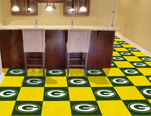 Green Bay Packers NFL Carpet Tiles - Man Cave Boutique