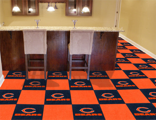 Chicago Bears NFL Carpet Tiles - Man Cave Boutique