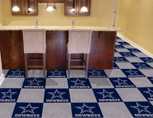 Dallas Cowboys Logo NFL Carpet Tiles - Man Cave Boutique