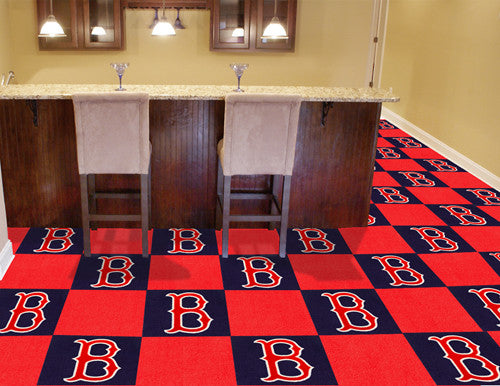 Boston Red Sox MLB Carpet Tiles - Man Cave Boutique
