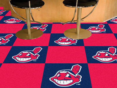 Cleveland Indians MLB Carpet Tiles - Man Cave Boutique