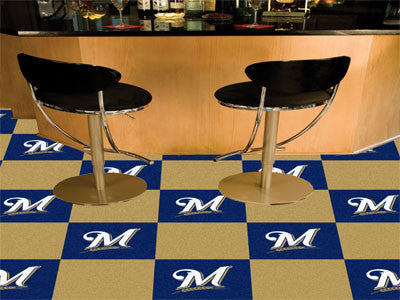Milwaukee Brewers MLB Carpet Tiles - Man Cave Boutique