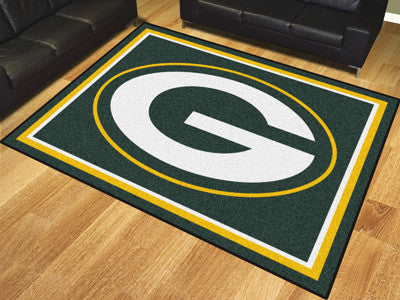 Rug 8x10 Green Bay Packers NFL - Man Cave Boutique