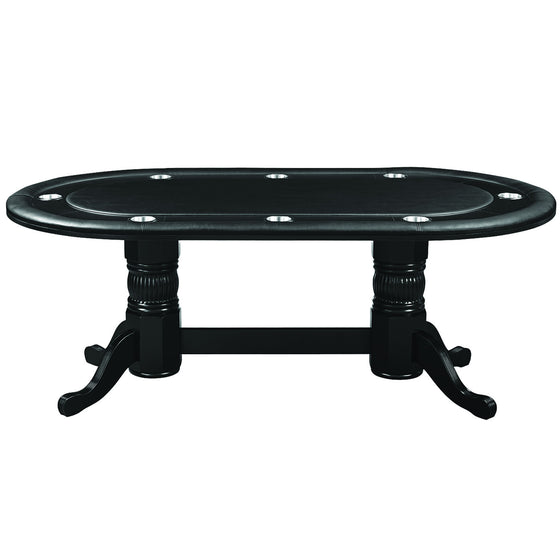 Poker Table 84" - Black finish - Man Cave Boutique