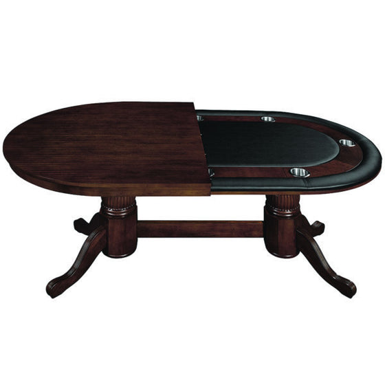 Poker Table & Dining Table Top 84"x48" Cappuccino Finish - Man Cave Boutique