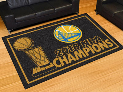 Rug 5x8 Golden State Warriors NBA 2018 Champions - Man Cave Boutique