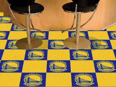 Golden State Warriors NBA Logo Carpet Tiles - Man Cave Boutique