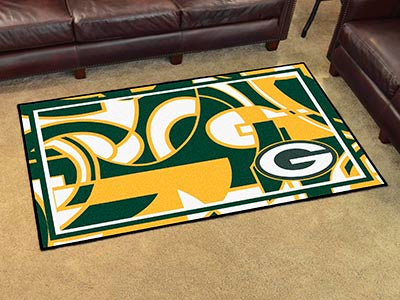 Rug 4x6 Green Bay Packers NFL - Man Cave Boutique