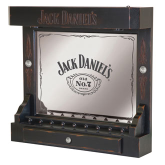 Jack Daniel's® Wood Back Bar with Screen Printed Mirror - Man Cave Boutique