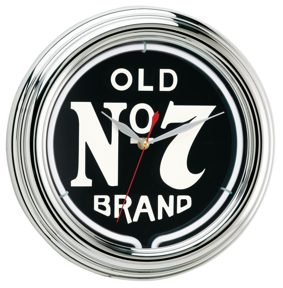 12" Jack Daniel's ® Old No. 7 Neon Clock - Man Cave Boutique