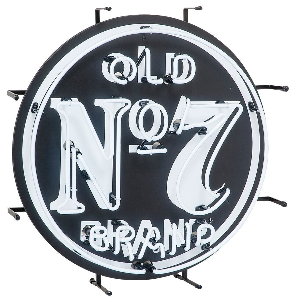 Jack Daniel's ® Old No. 7 Brand Logo Neon Sign - 24" - Man Cave Boutique