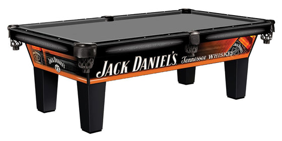 Jack Daniel's Tennessee Whiskey Logo 8' Pool Table - Man Cave Boutique