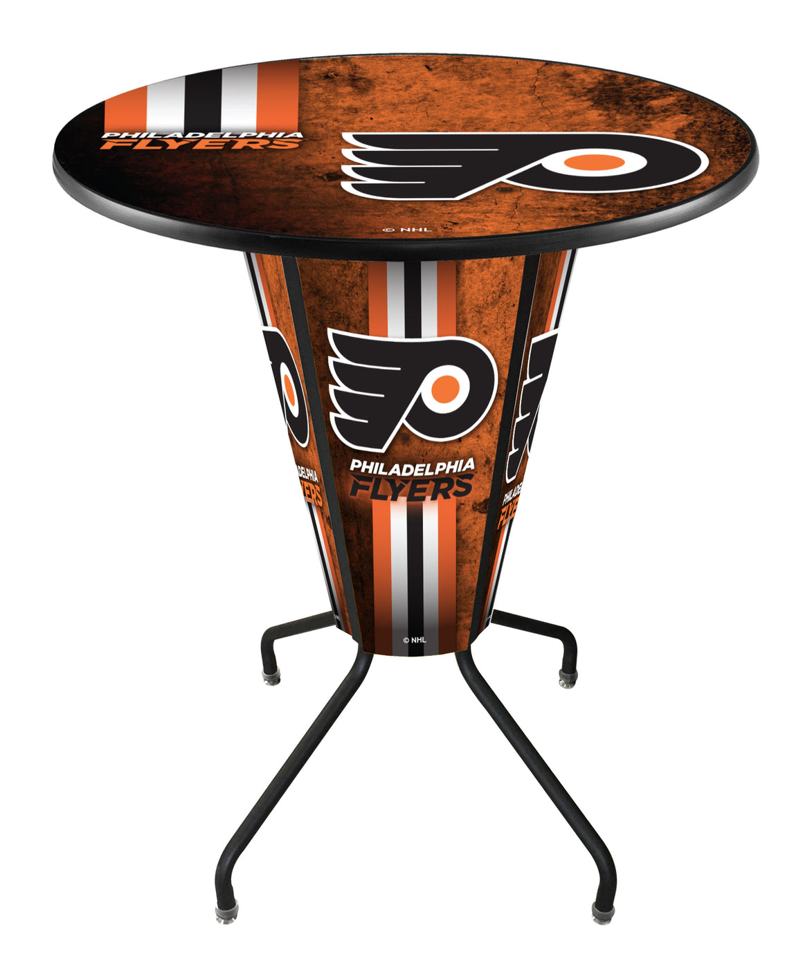 Philadelphia Flyers NHL Lighted Logo Pub Table L218 - Man Cave Boutique