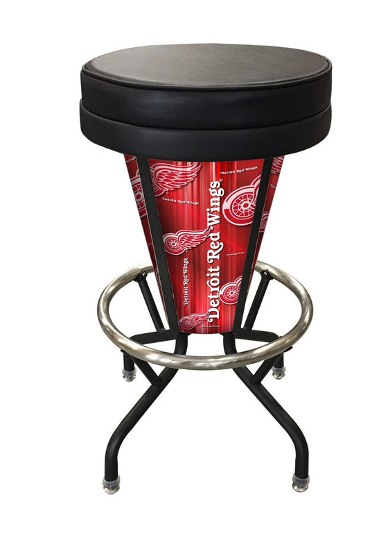 Detroit Red Wings NHL Lighted Logo Bar Stool - Man Cave Boutique