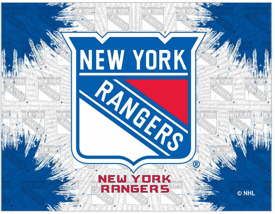 New York Rangers 24" x 32" Logo Printed Canvas Wall Art - Man Cave Boutique
