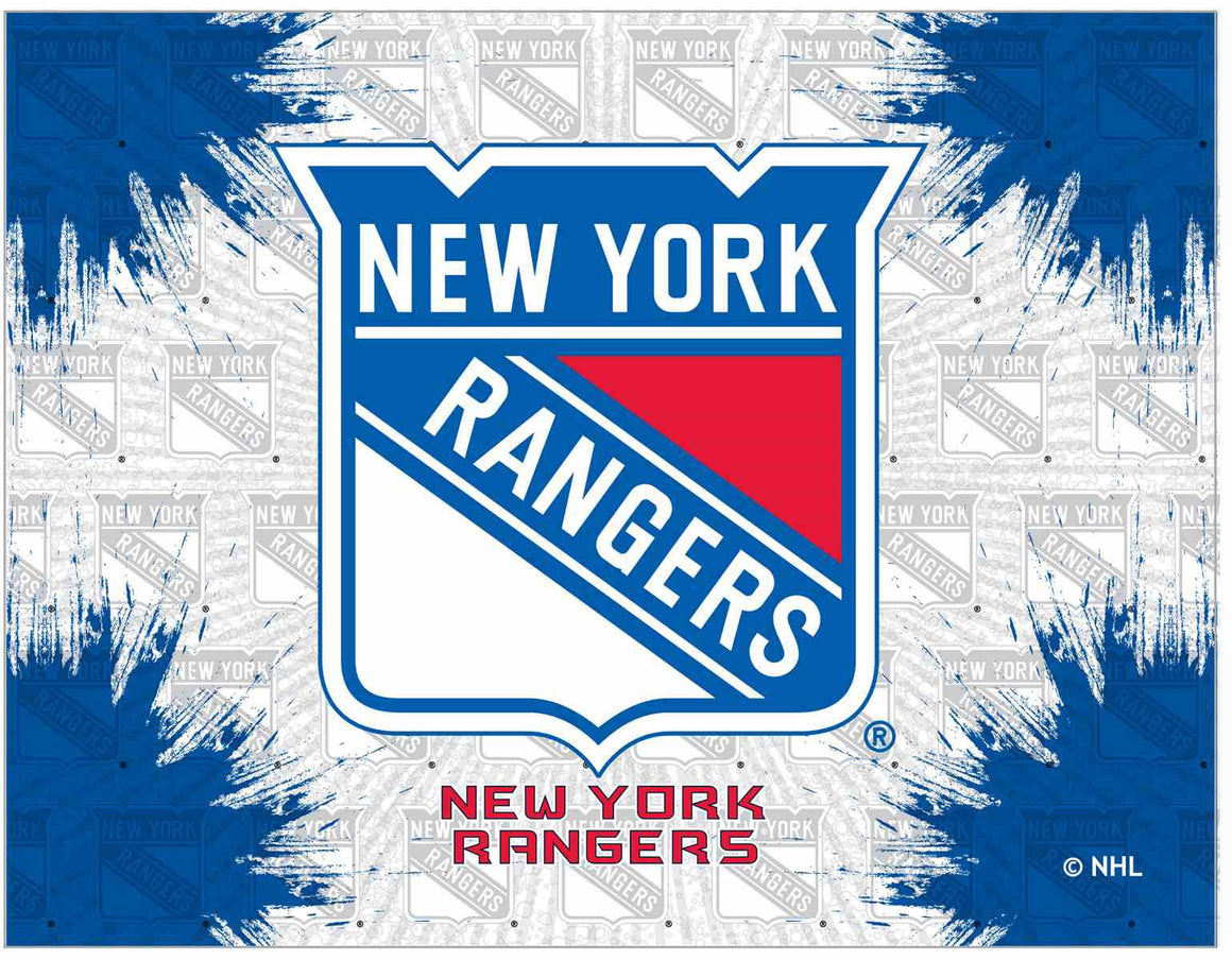 New York Rangers 24" x 32" Logo Printed Canvas Wall Art - Man Cave Boutique