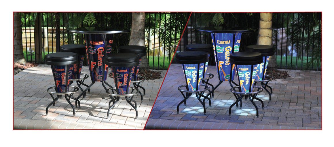 University of Michigan Wolverines LED Lighted Logo Bar Stool - Man Cave Boutique