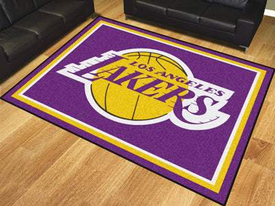 Rug 8x10 Los Angeles Lakers NBA - Man Cave Boutique