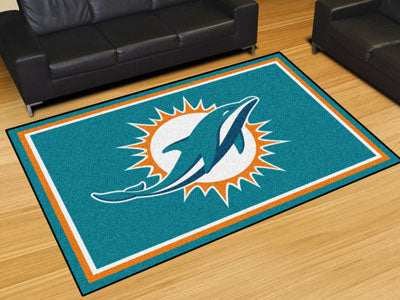 Rug 5x8 Miami Dolphins NFL - Man Cave Boutique