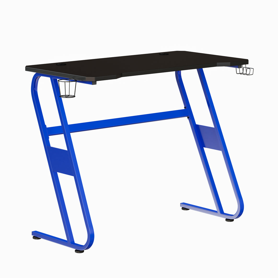 Gaming Desk with Cup Holder and Headphone Hook - Blue - Man Cave Boutique