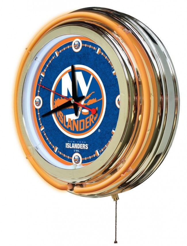 15" New York Islanders ® Logo Clock - Man Cave Boutique