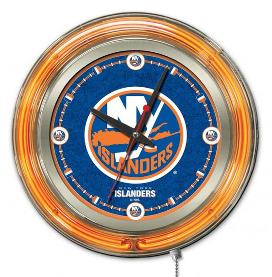 15" New York Islanders ® Logo Clock - Man Cave Boutique