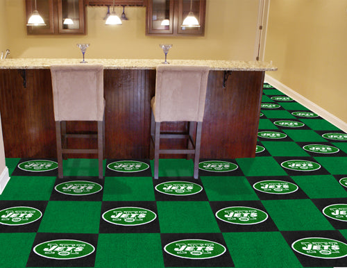New York Jets NFL Carpet Tiles Flooring - Man Cave Boutique
