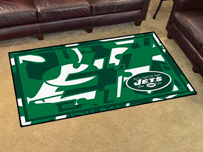 Rug 4x6 New York Jets NFL Logo - Man Cave Boutique