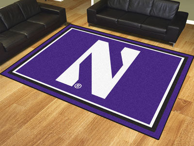 Rug 8x10 Northwestern University - Man Cave Boutique