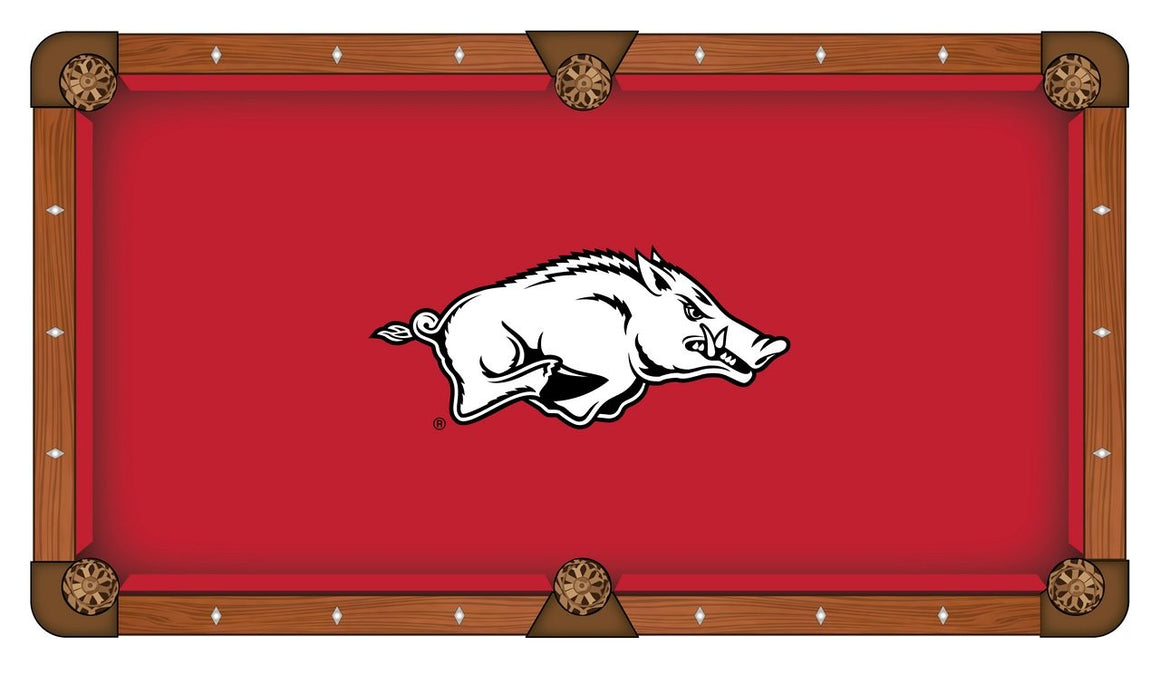University of Arkansas Logo 8' Pool Table - Man Cave Boutique