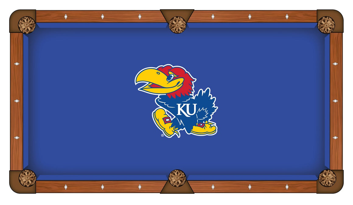 University of Kansas Logo 8' Pool Table - Man Cave Boutique