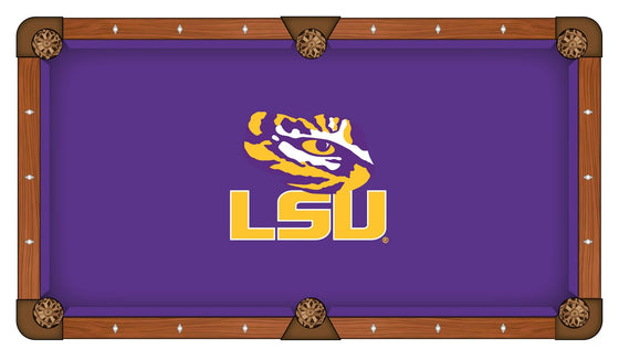 LSU Logo 8' Pool Table - Man Cave Boutique