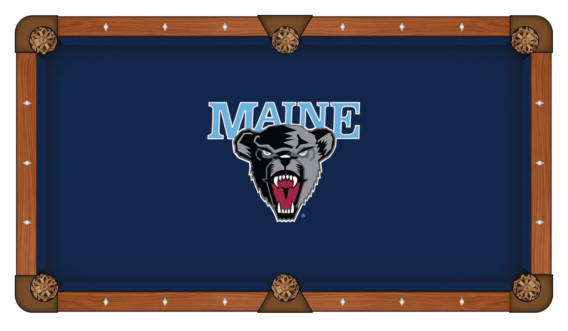 University of Maine Logo 8' Pool Table - Man Cave Boutique