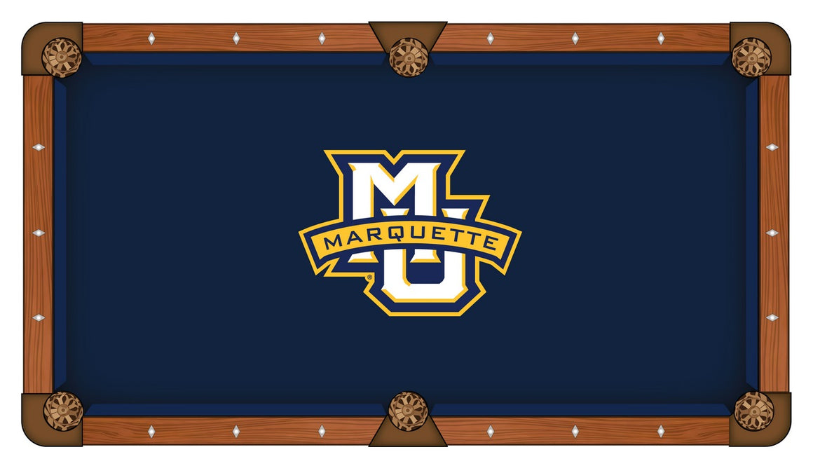 Marquette University Logo 8' Pool Table - Man Cave Boutique