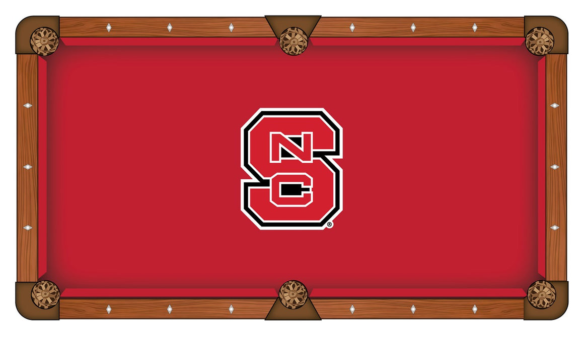 NC State University logo 8' Logo Pool Table - Man Cave Boutique
