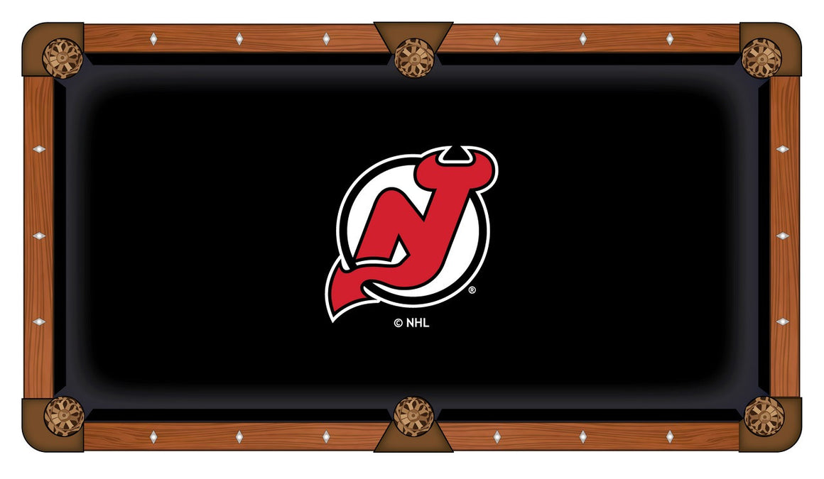 New Jersey Devils NHL Logo 8' Pool Table - Man Cave Boutique