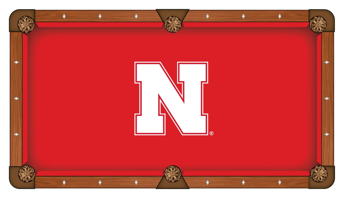 University of Nebraska Logo 8' Pool Table - Man Cave Boutique