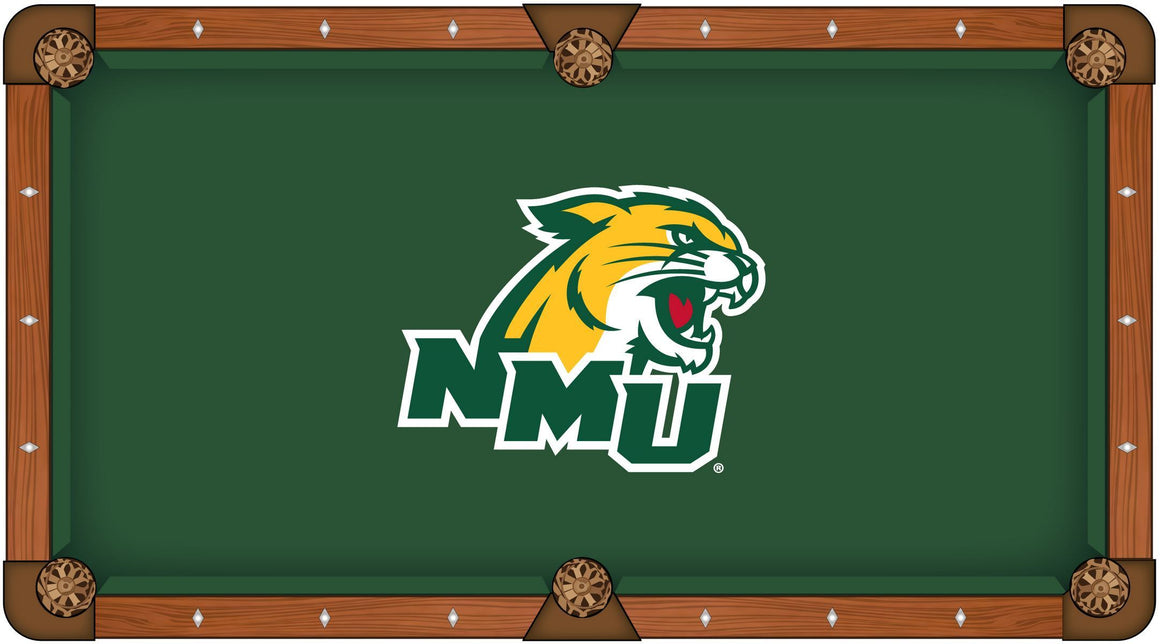 Northern Michigan University Logo 8' Pool Table - Man Cave Boutique