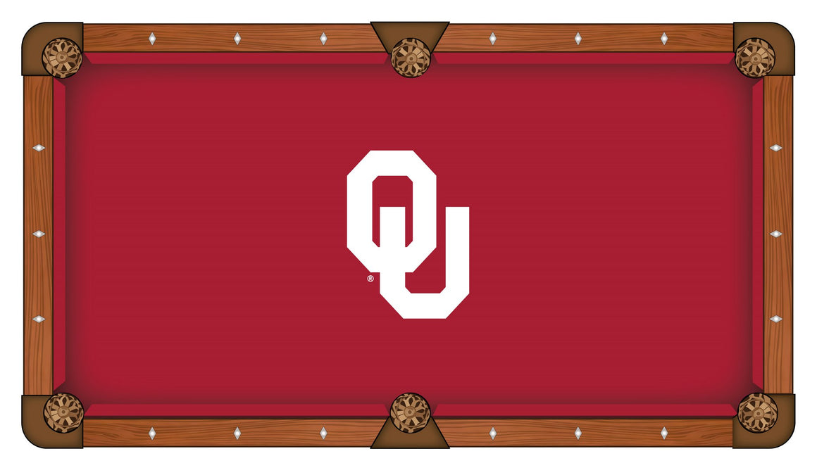 Oklahoma Sooners Logo 8' Pool Table - Man Cave Boutique