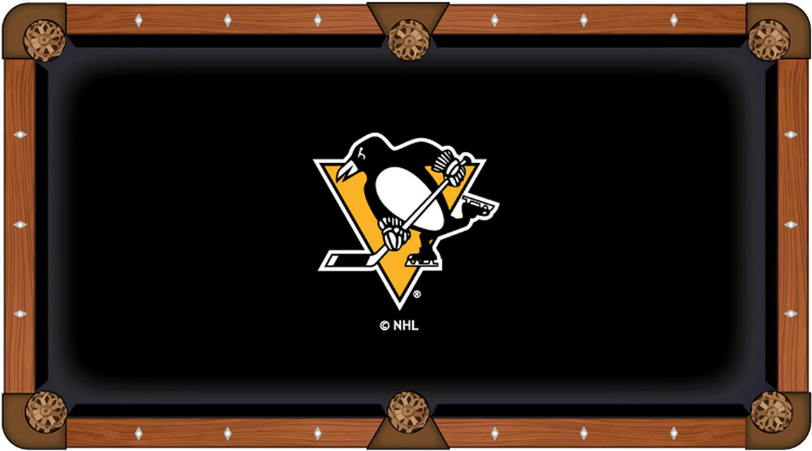 Pittsburgh Penguins NHL Logo Pool Table Cloth - Man Cave Boutique