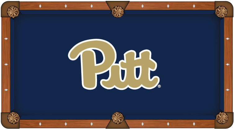 University of Pittsburgh Logo 8' Pool Table - Man Cave Boutique