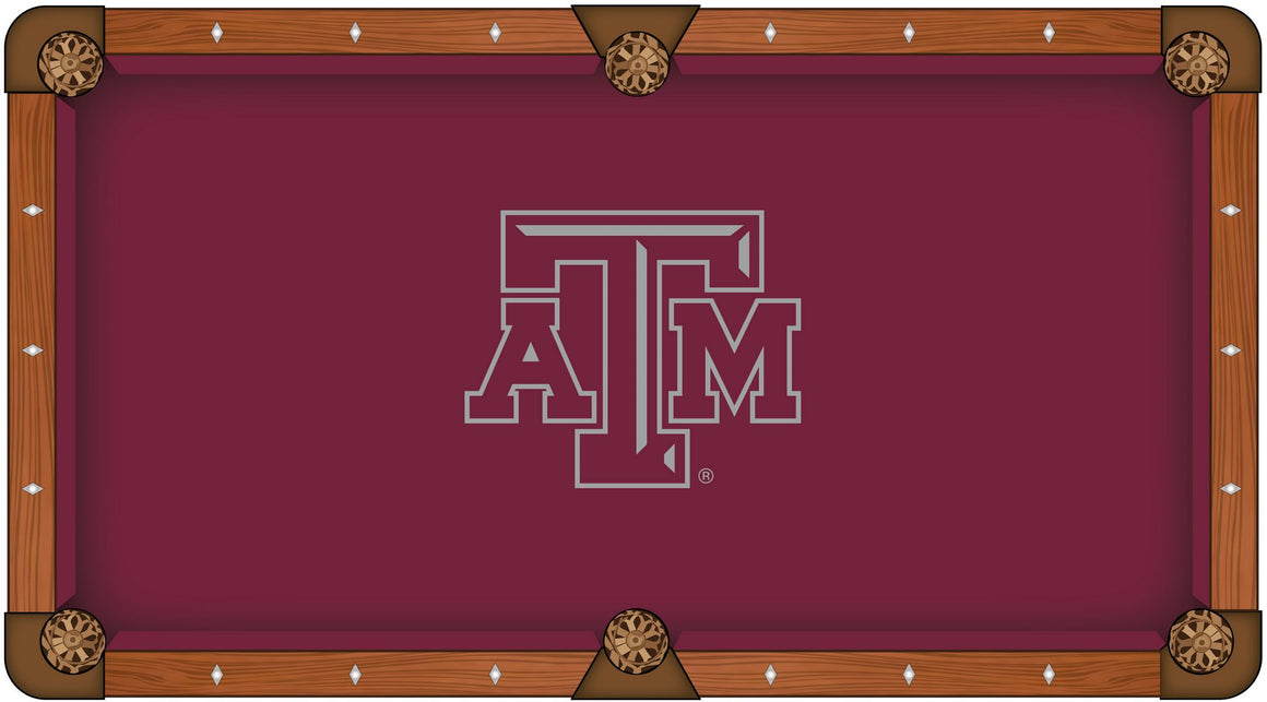 Texas A&M University Logo 8' Pool Table - Man Cave Boutique